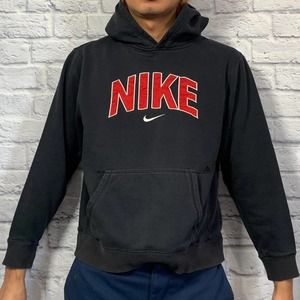 Modern nike center swoosh hoodie